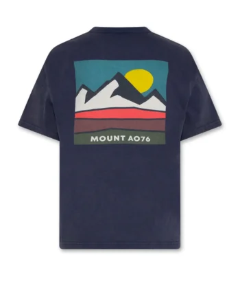 AO76 | terry t-shirt mount back indigo