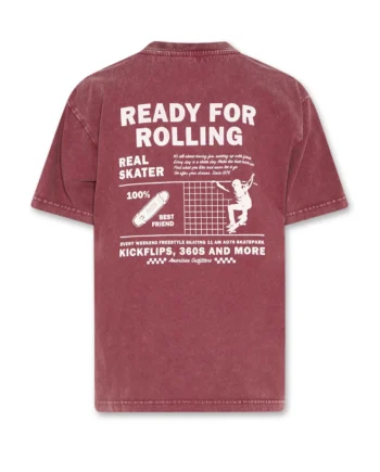 AO76 | kanje t-shirt skater BORDEAUX