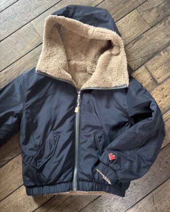 SECOND LIFE | Bellerose veste réversible bleu marine 14 ans