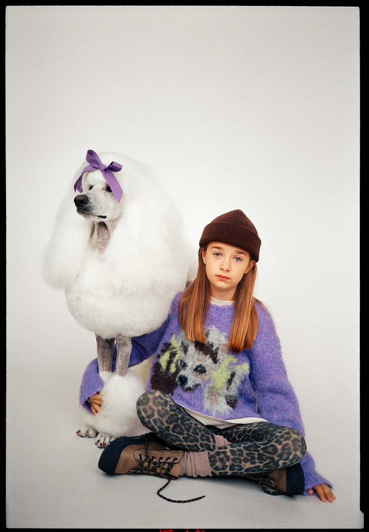 MOLO | NADINE WOOL Leggings à pois léopard laine mérinos douce