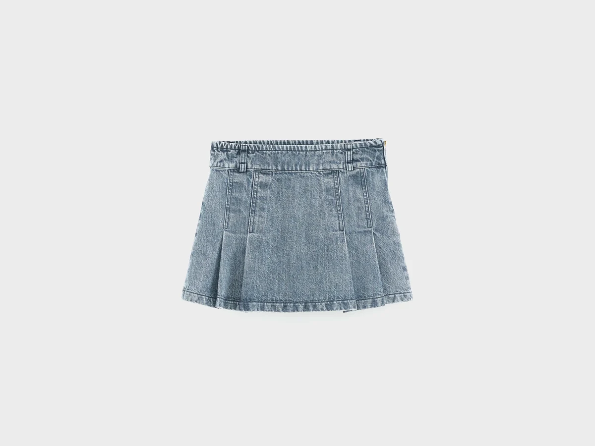 BELLEROSE | Jupe plissée en denim Petty
