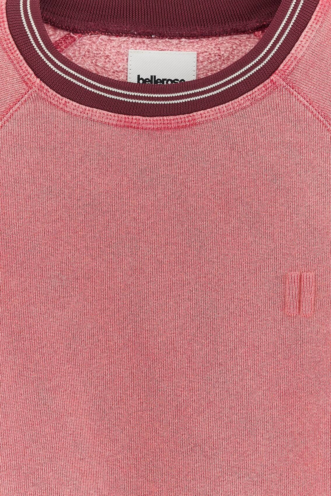 BELLEROSE | Sweatshirt col rond Fagolo cranberry