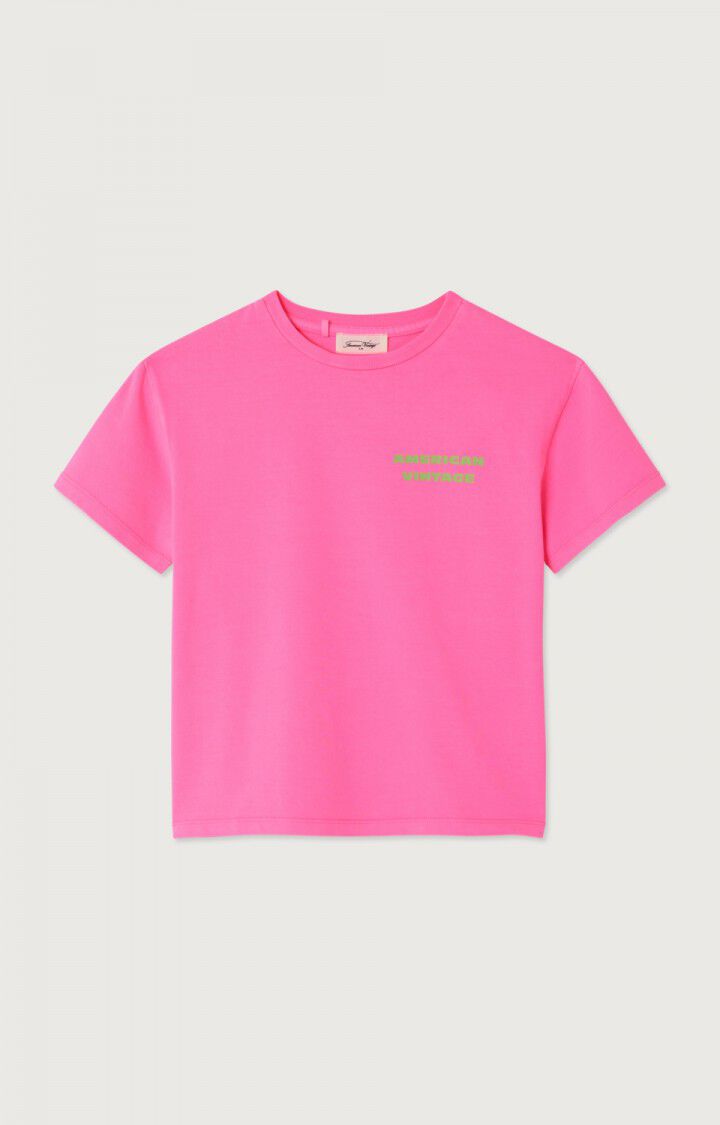 AMERICAN VINTAGE | T-shirt Fizvalley MC rose fluo