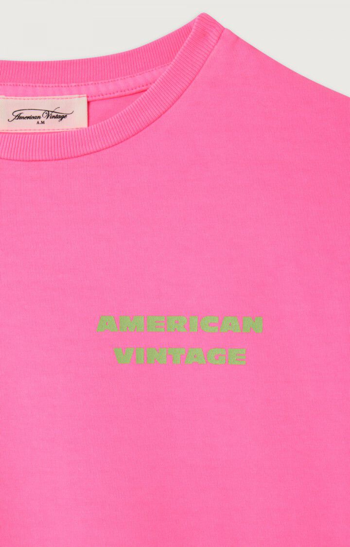 AMERICAN VINTAGE | T-shirt Fizvalley MC rose fluo