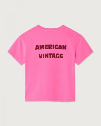 AMERICAN VINTAGE | T-shirt Fizvalley MC rose fluo