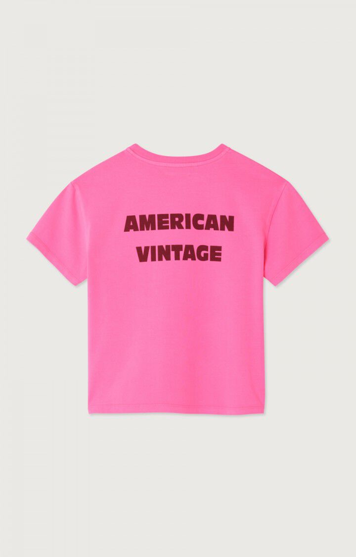 AMERICAN VINTAGE | T-shirt Fizvalley MC rose fluo