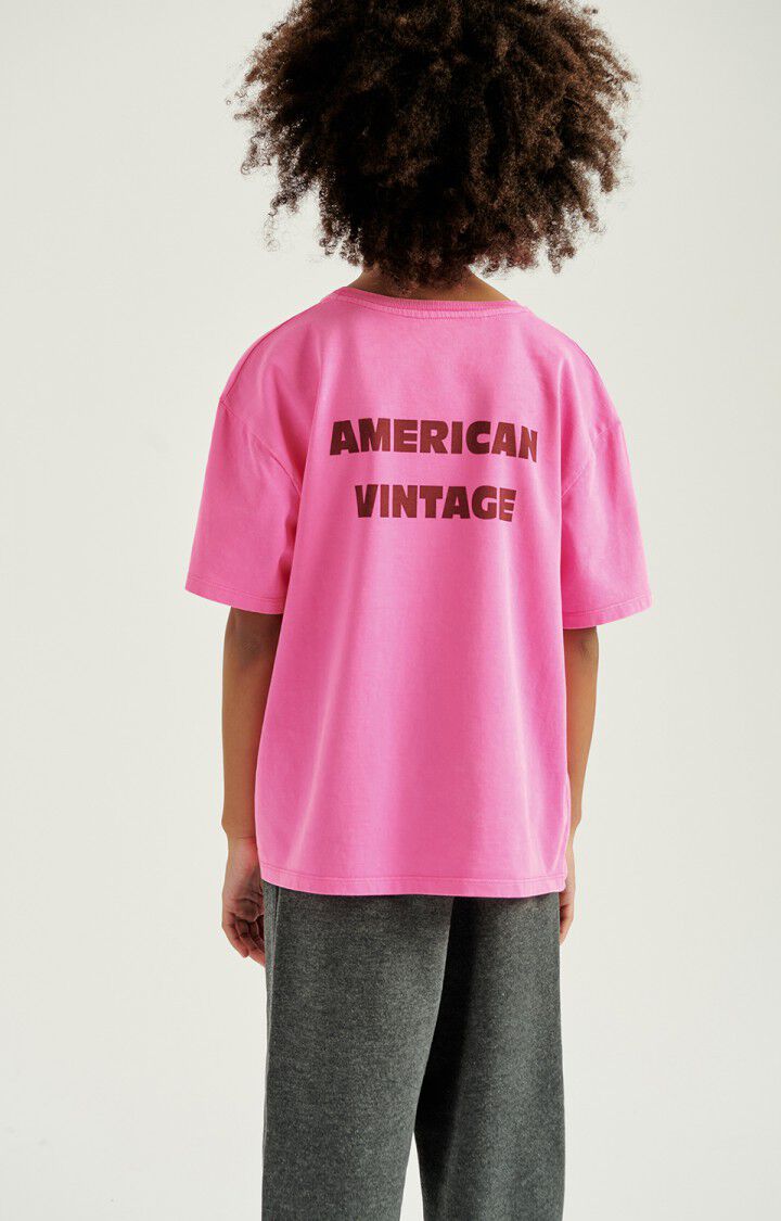 AMERICAN VINTAGE | T-shirt Fizvalley MC rose fluo