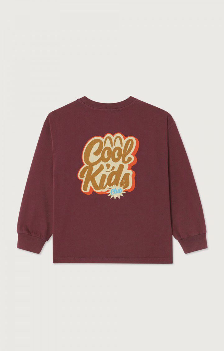 AMERICAN VINTAGE | T-shirt enfant Fizvalley ML AUBERGINE VINTAGE