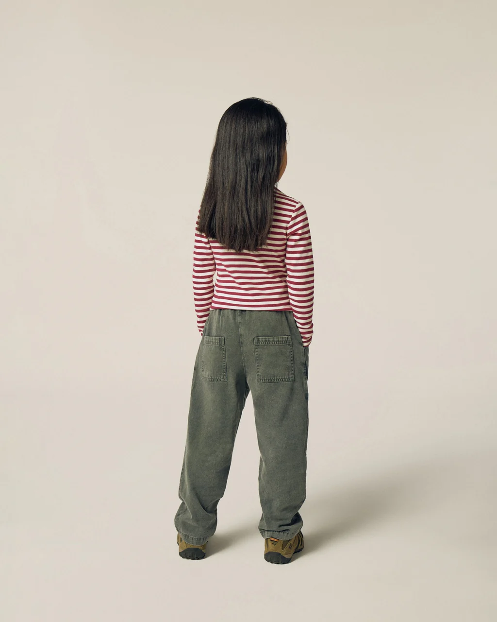 THE CAMPAMENTO | Burgundy Stripes Turtle Neck Tshirt