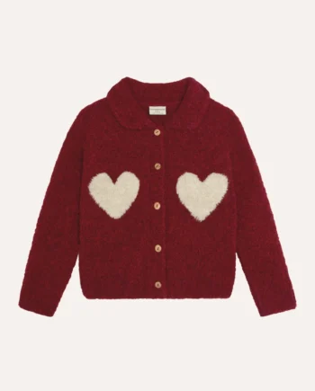 THE CAMPAMENTO | Hearts Red Cardigan