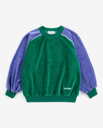 BOBO CHOSES | Color Block terry cloth sweatshirt
