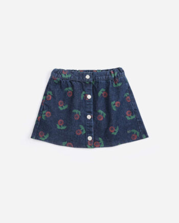 BOBO CHOSES | Stamp Bloom all over denim skirt