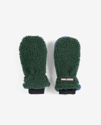 BOBO CHOSES | Color Block sheepskin mittens