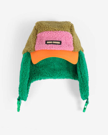 BOBO CHOSES | Bobo Choses color block sheepskin chapka