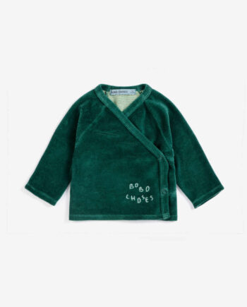 BOBO CHOSES BABY | Bobo Choses crossed velvet T-shirt
