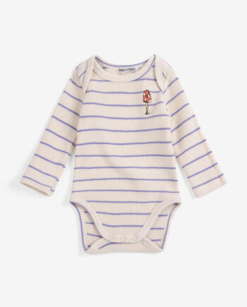 BOBO CHOSES BABY | Mush Monster stripes body OFFWHITE,