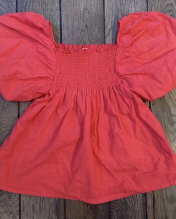 SECOND LIFE | Blouse rouge BÚHO 12 ans