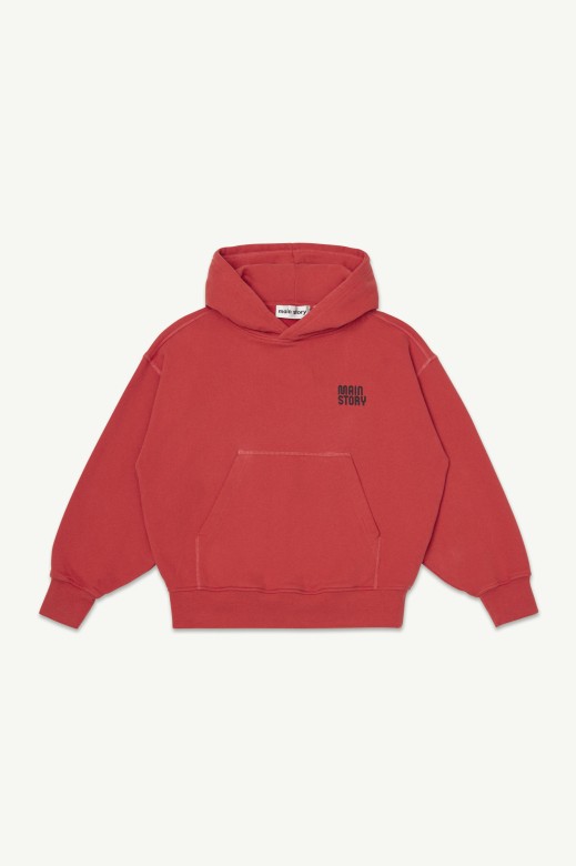 MAIN STORY | Hooded Sweatshirt Red Clay