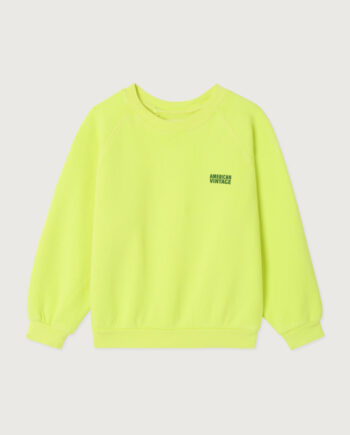AMERICAN VINTAGE | Sweat enfant Izubird CITRON FLUO