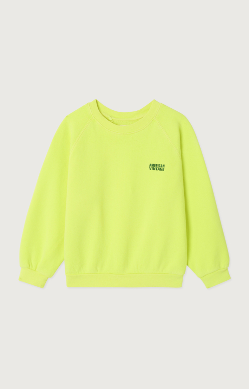 AMERICAN VINTAGE | Sweat enfant Izubird CITRON FLUO