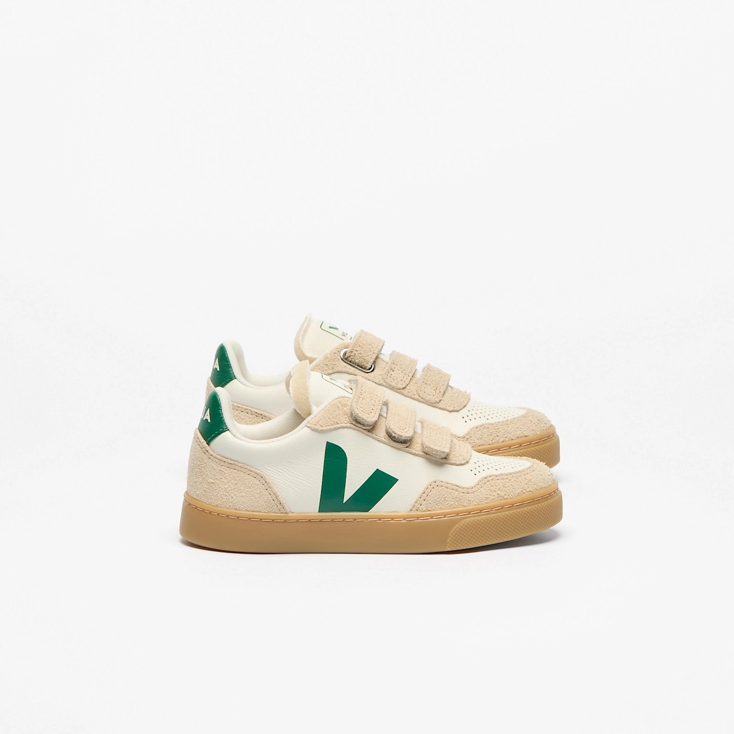 VEJA | V-90 LEATHER PURE GOLF ALMOND