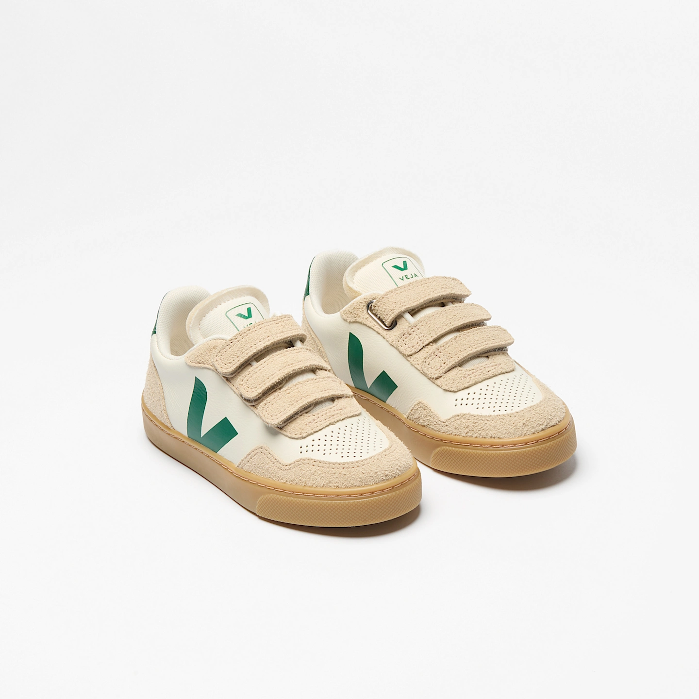 VEJA | V-90 LEATHER PURE GOLF ALMOND