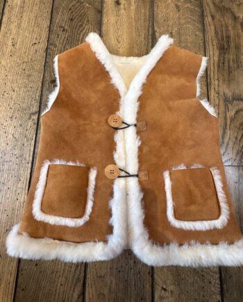 SECOND LIFE | veste sans manches laine mouton Mini M 6 ans
