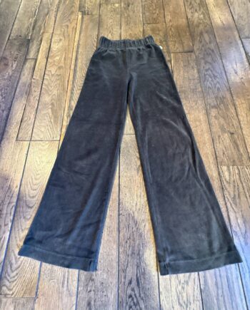 SECOND LIFE | Buho pantalon velours lisse vert bouteille jambes larges 12 ans