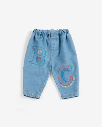 BOBO CHOSES BABY | B.C. Embossed denim pants