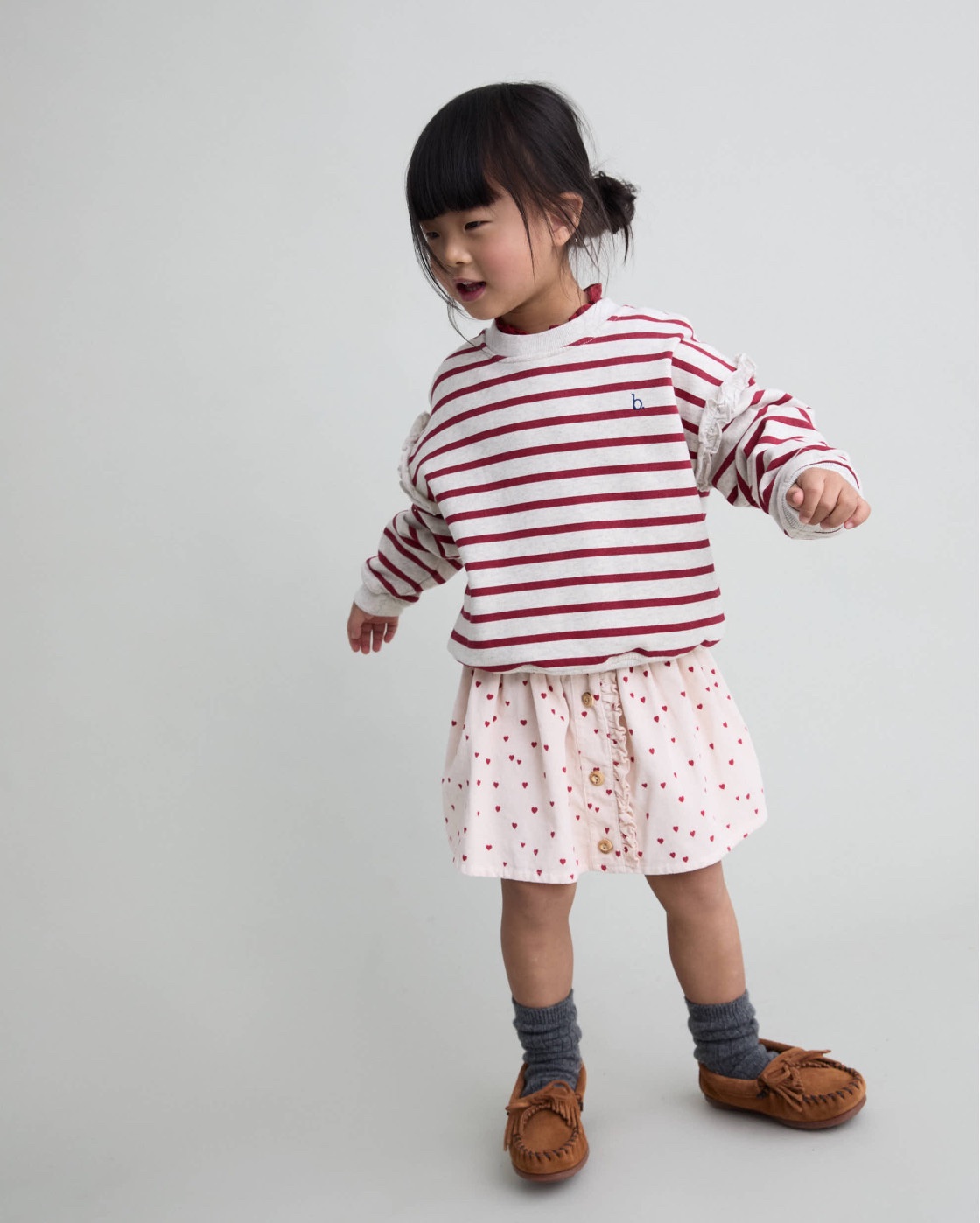 BÚHO | Mini Cuore Skirt Cream Pink