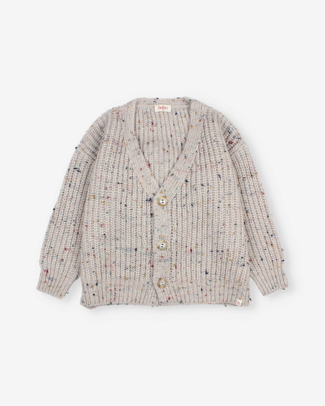 BÚHO | Botonato Cardigan Pearl Grey