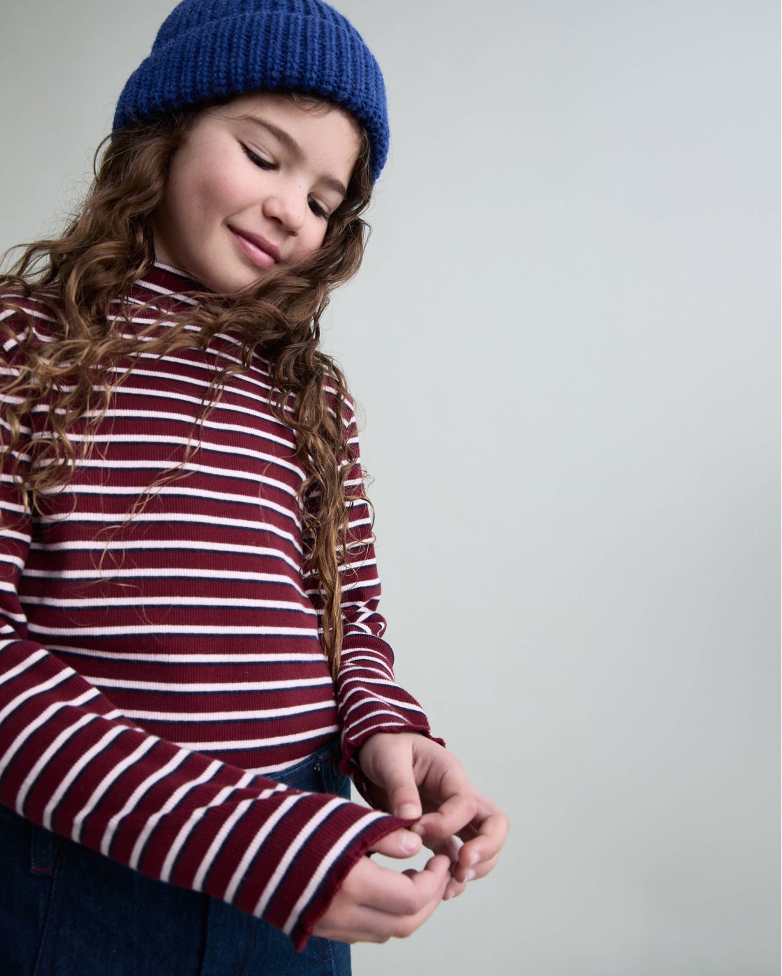 BÚHO | Fancy Stripes T-shirt Pomegranate
