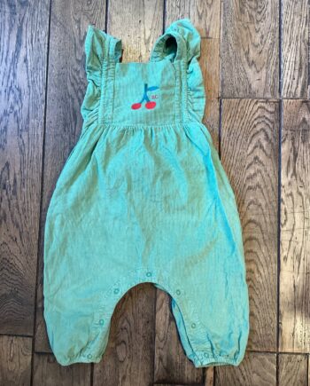 SECOND LIFE | Salopette Bobo choses verte cerises 18 mois
