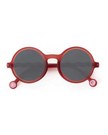 OLIVIOANDCO | Lunettes de soleil Junior 5-11 ans rond - polarisé- Sardine Coral