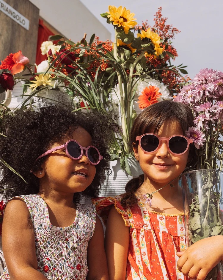 OLIVIOANDCO | Lunette de soleil KIDS 2-5 ans Oval - polarisé -Rock rose