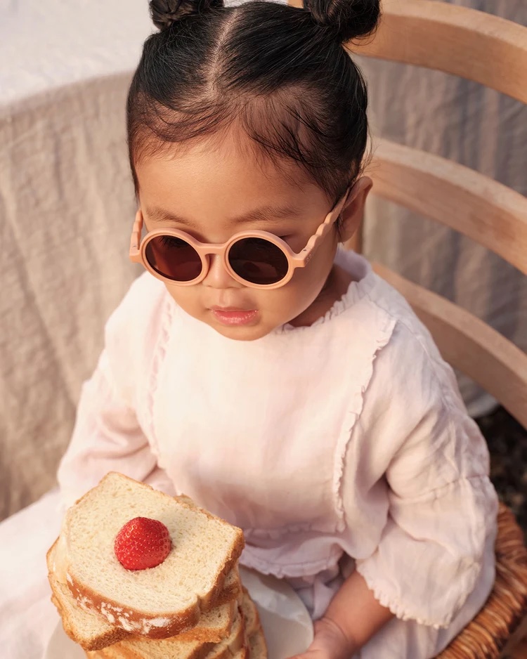OLIVIOANDCO Lunettes de soleil TODDLER 12-24 mois- Rond - Polarisé - Fig Pink
