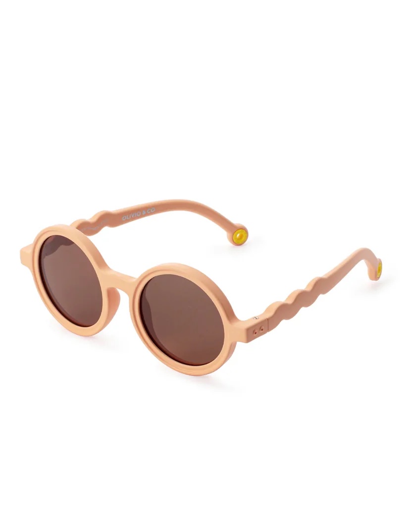 OLIVIOANDCO Lunettes de soleil TODDLER 12-24 mois- Rond - Polarisé - Grapefruit Pink