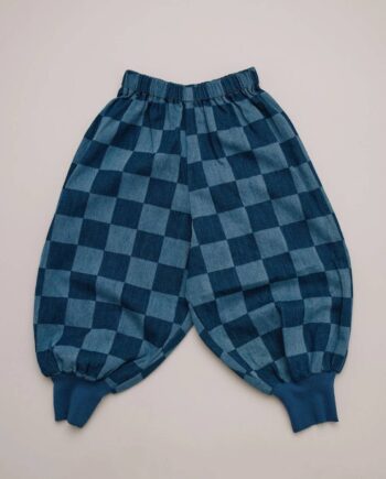 CLAUDE & CO | Murphy Checkerboard Balloon Denim Trouser