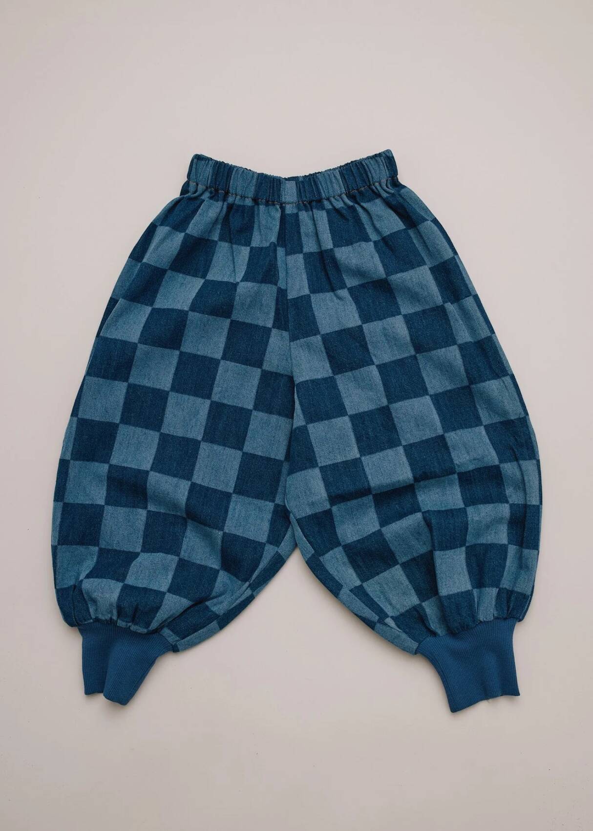 CLAUDE & CO | Murphy Checkerboard Balloon Denim Trouser