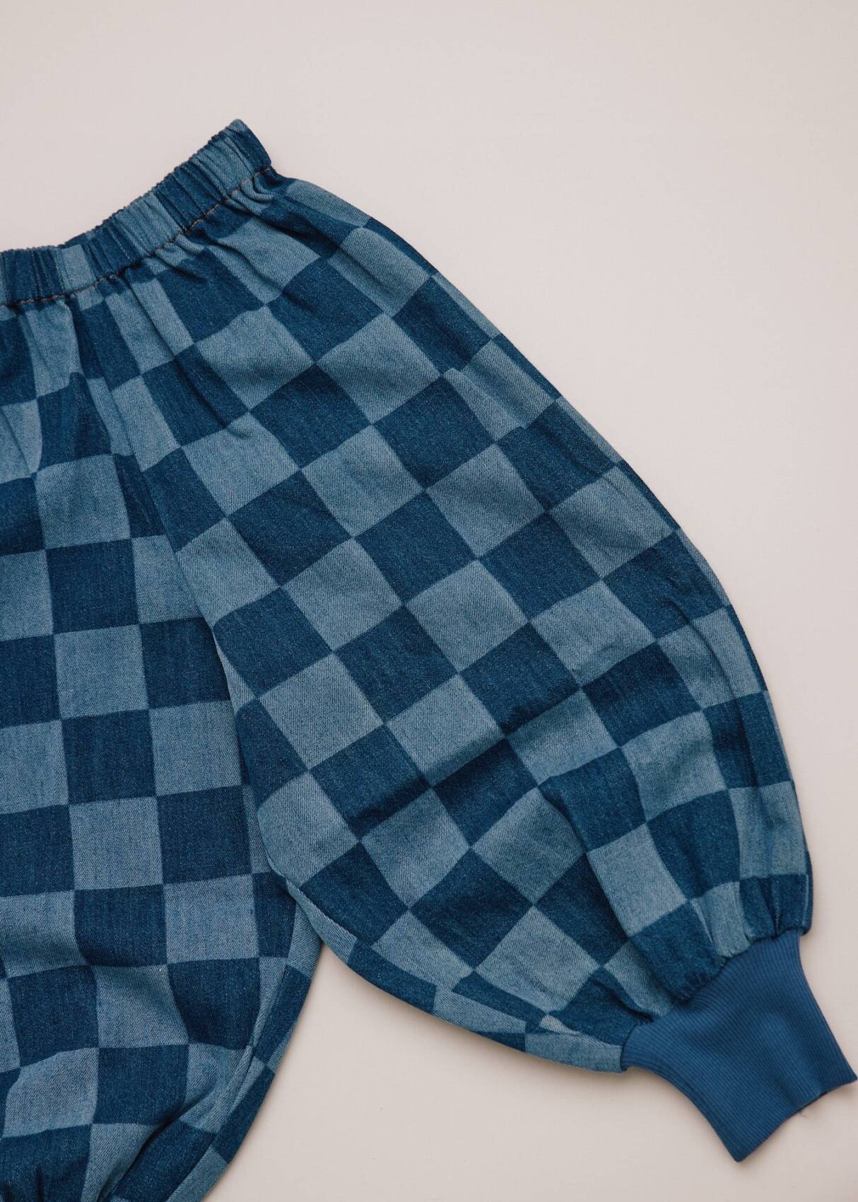 CLAUDE & CO | Murphy Checkerboard Balloon Denim Trouser