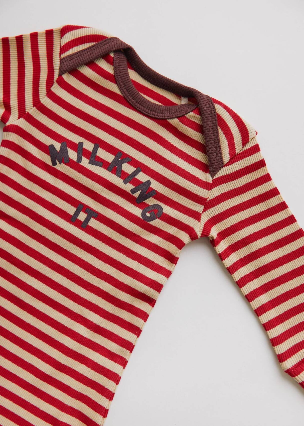 CLAUDE & CO | Milking it Crimson Stripe Onesize