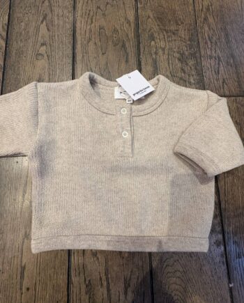 PEQUENO TOCON | baby Jersey Tender Button 1084 Tan