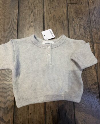 PEQUENO TOCON | baby Jersey Tender Button 1084 Grey