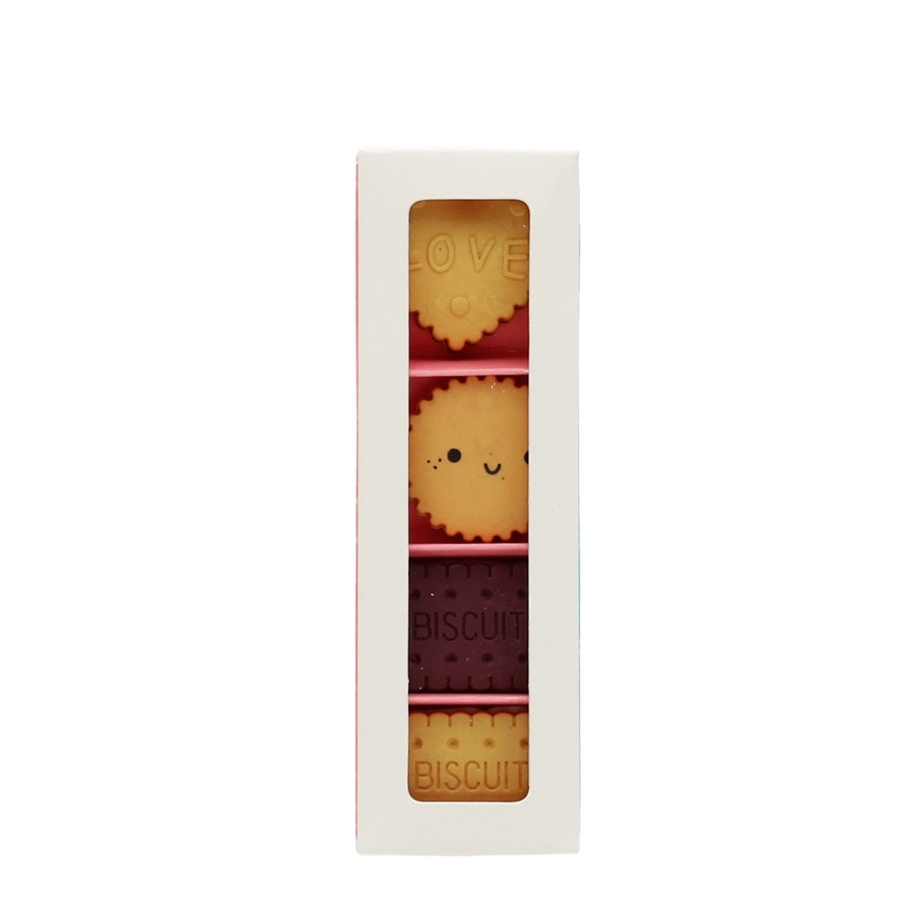 REX LONDON | Gommes (lot de 4) - Biscuits