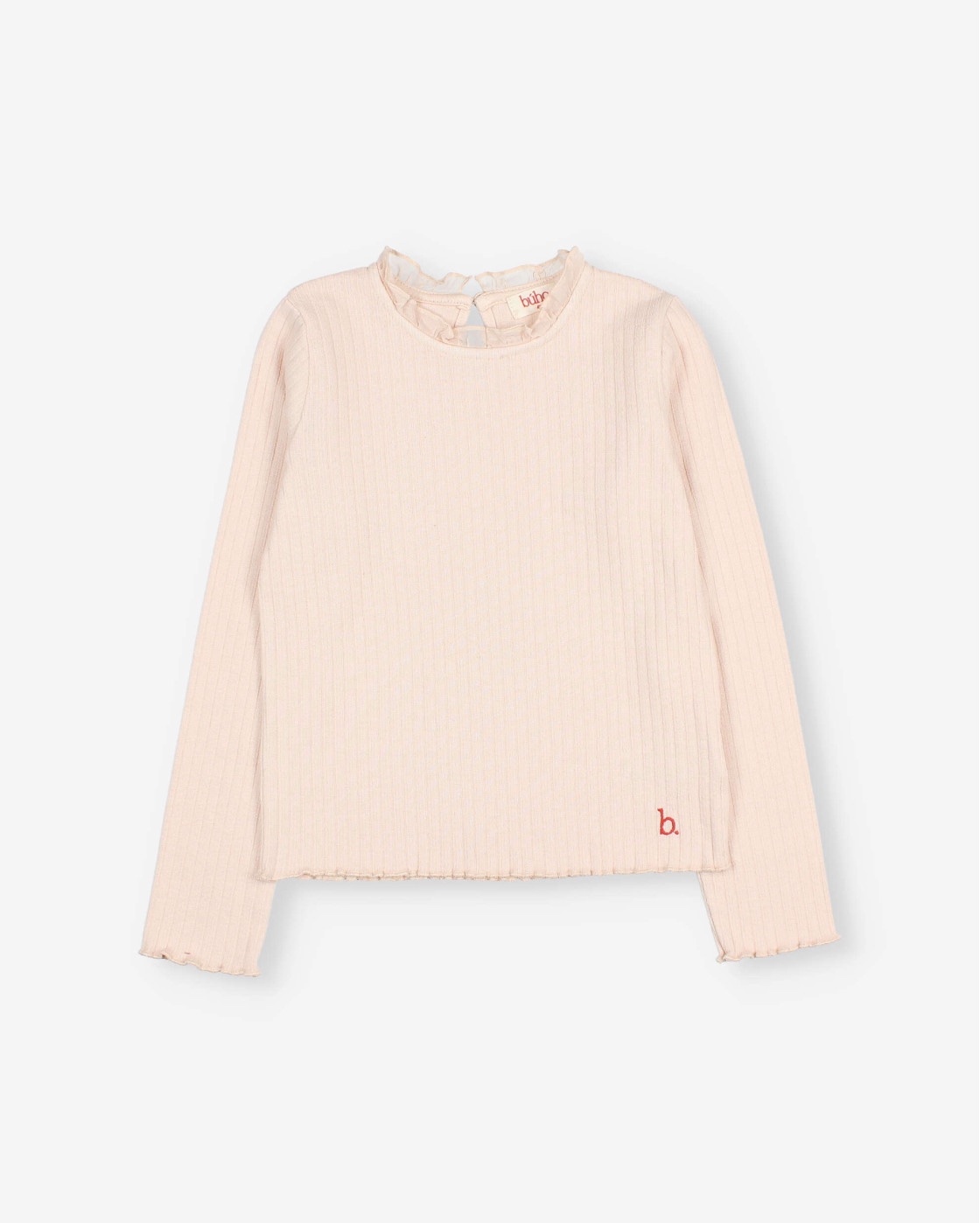 BÚHO | Ruffle T-shirt Cream Pink
