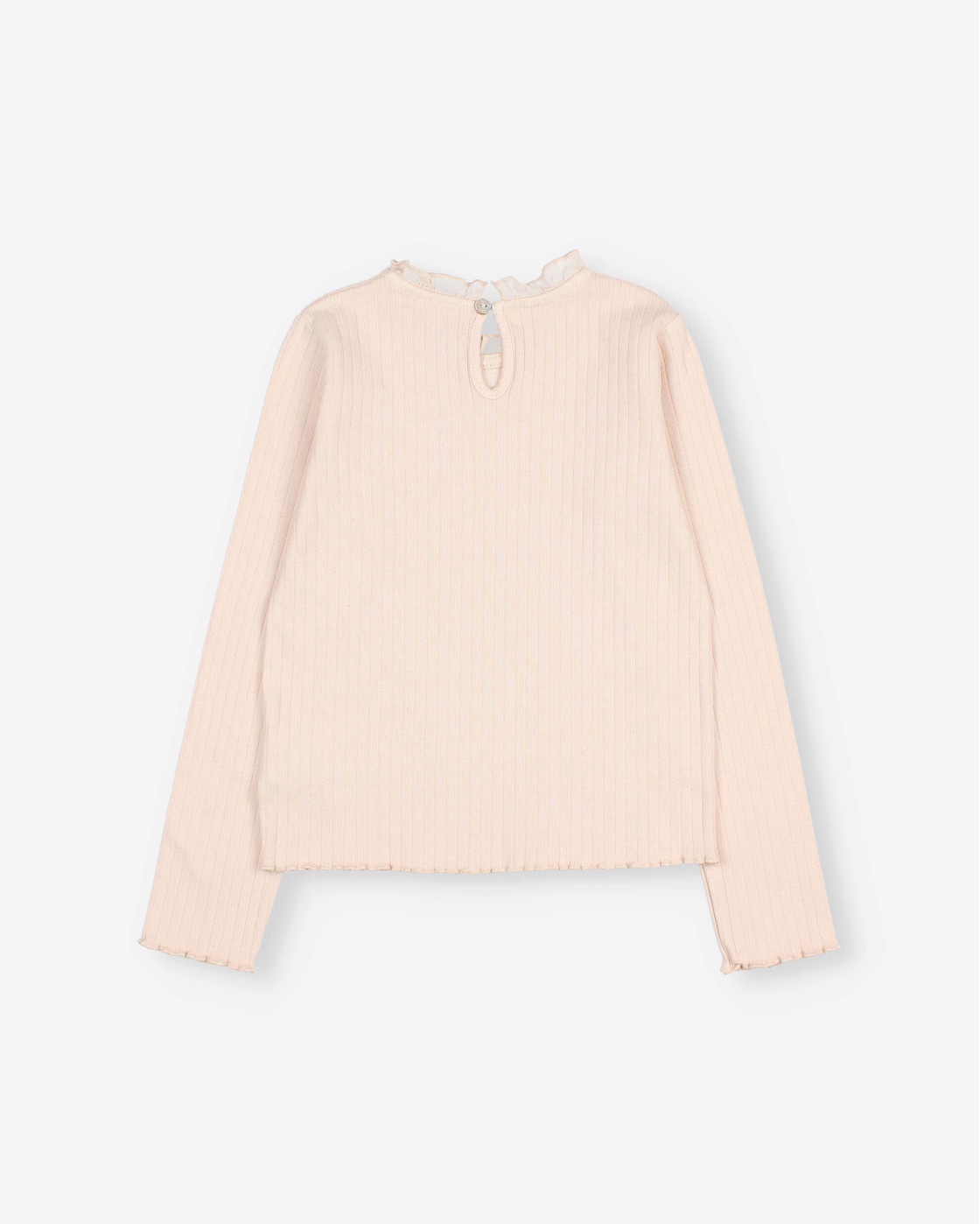 BÚHO | Ruffle T-shirt Cream Pink