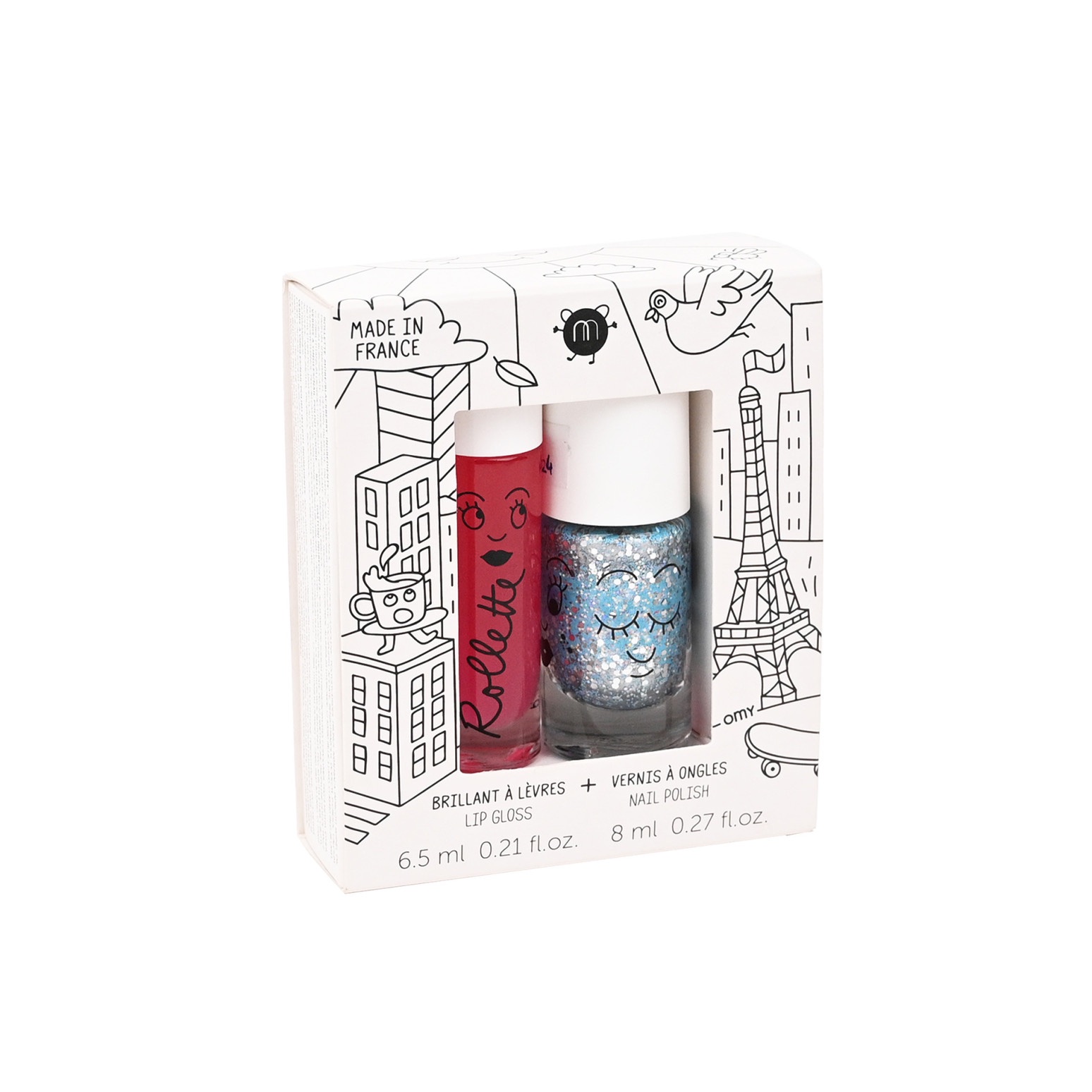 NAILMATIC | Coffret Maquillage Enfant - Magique - Vernis et Brillant à lèvres