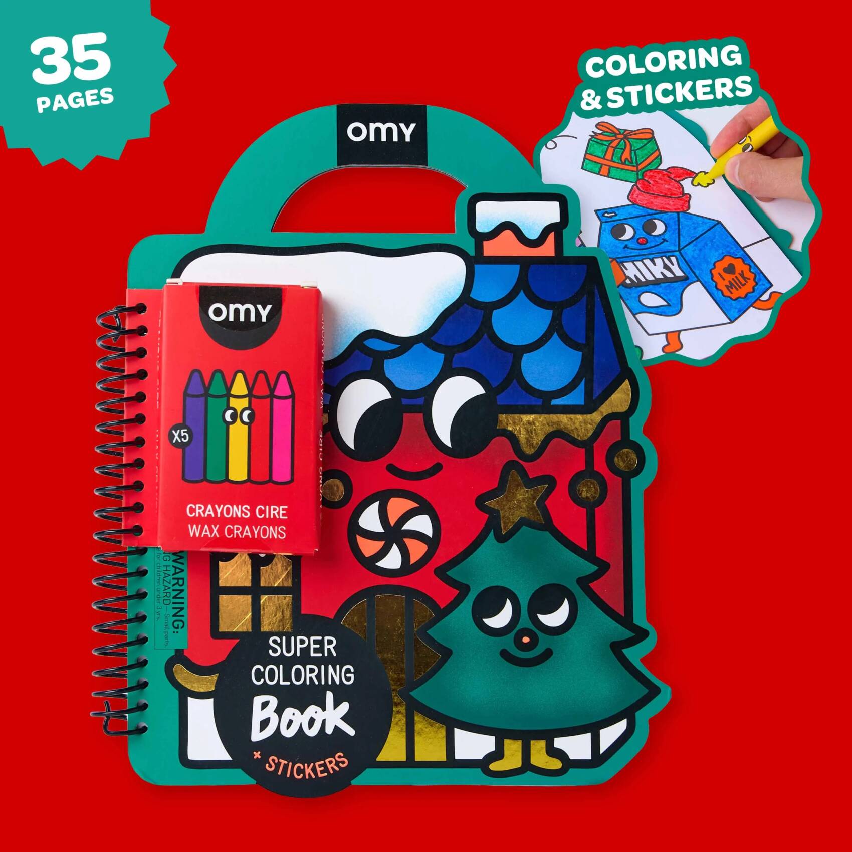 OMY | Super coloring book + Stickers