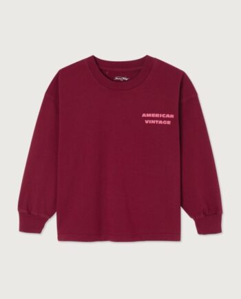 AMERICAN VINTAGE | T-shirt Fizvalley bordeaux vintage